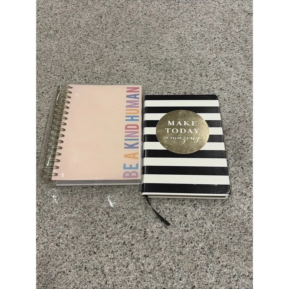 Lot of 2 Decorative Blank Lined Paper Journals One New In Package